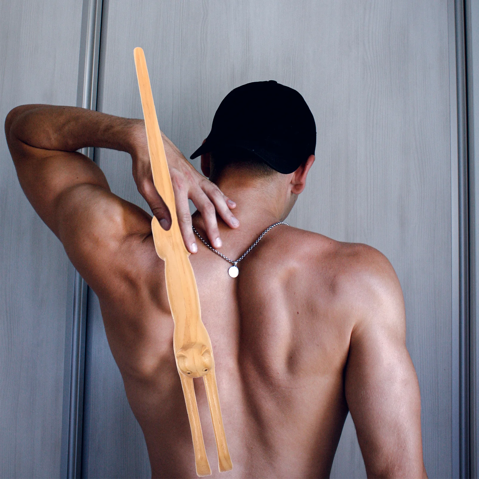 

Дряпка для спины в форме кошки с длинной ручкой, деревянный материал для трудно досягаемости зоны, помощник для облегчения зуда спины, инструмент для длинной царапины