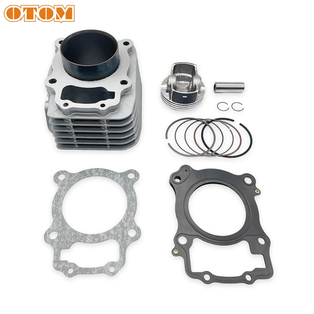 OTOM Motorcycle Engine Cylinder Kit for LONCIN YB250R Cylinder Block Cylinder Gasket Piston Ring Kit KEWS Engine Parts