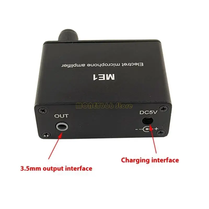 F62C خلاط أداة إخراج متعددة 10 ساعات يعمل ME1 MIC Amplifier صوت واضح