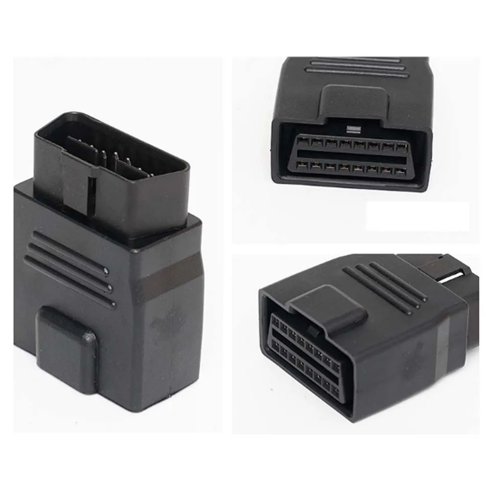 OBD2 16PIN Injection Connector 16P Full Power 12/24V Can Use Automotive Truck Diagnosis 16 Pin OBD Adapter Converter Plug Socket