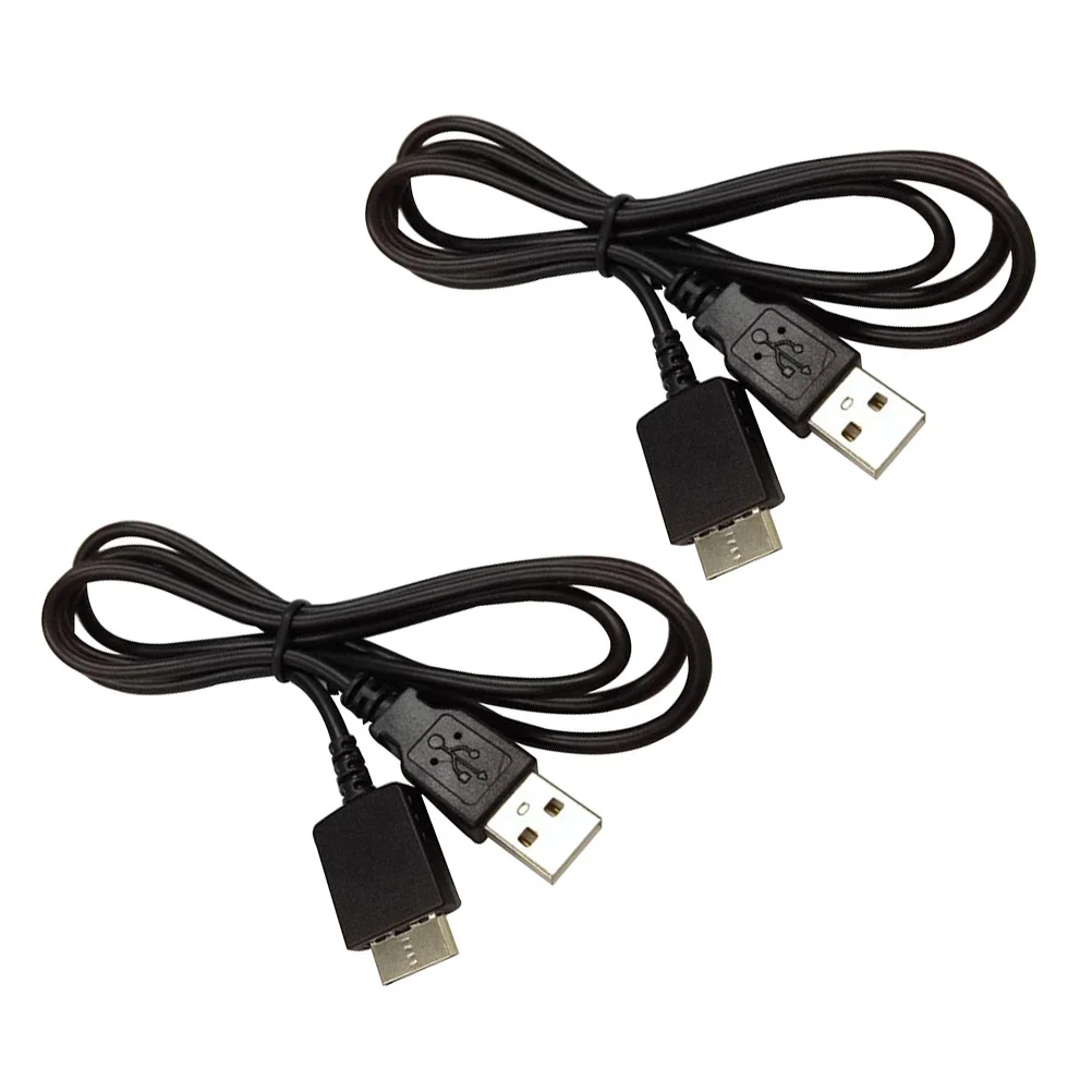 

2Pcs Mp3 Player Charging Cable Copper Core High Durability Data Sync Cord Compatible for Wmc-Nw20mu Mp4 Player USB Cable