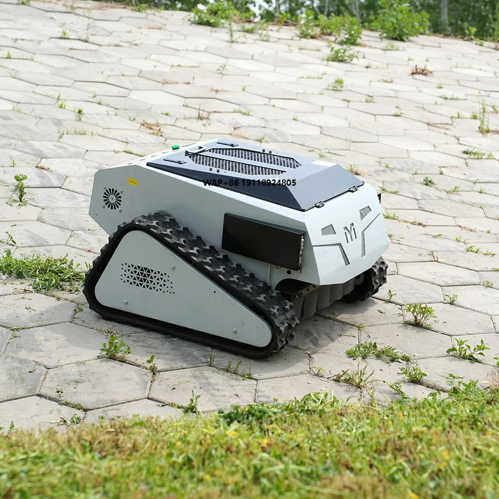 High Quality CE Approve Grass Cutting Machine Crawler Brush Cutter for Agriculture Remote Control Lawn Mower