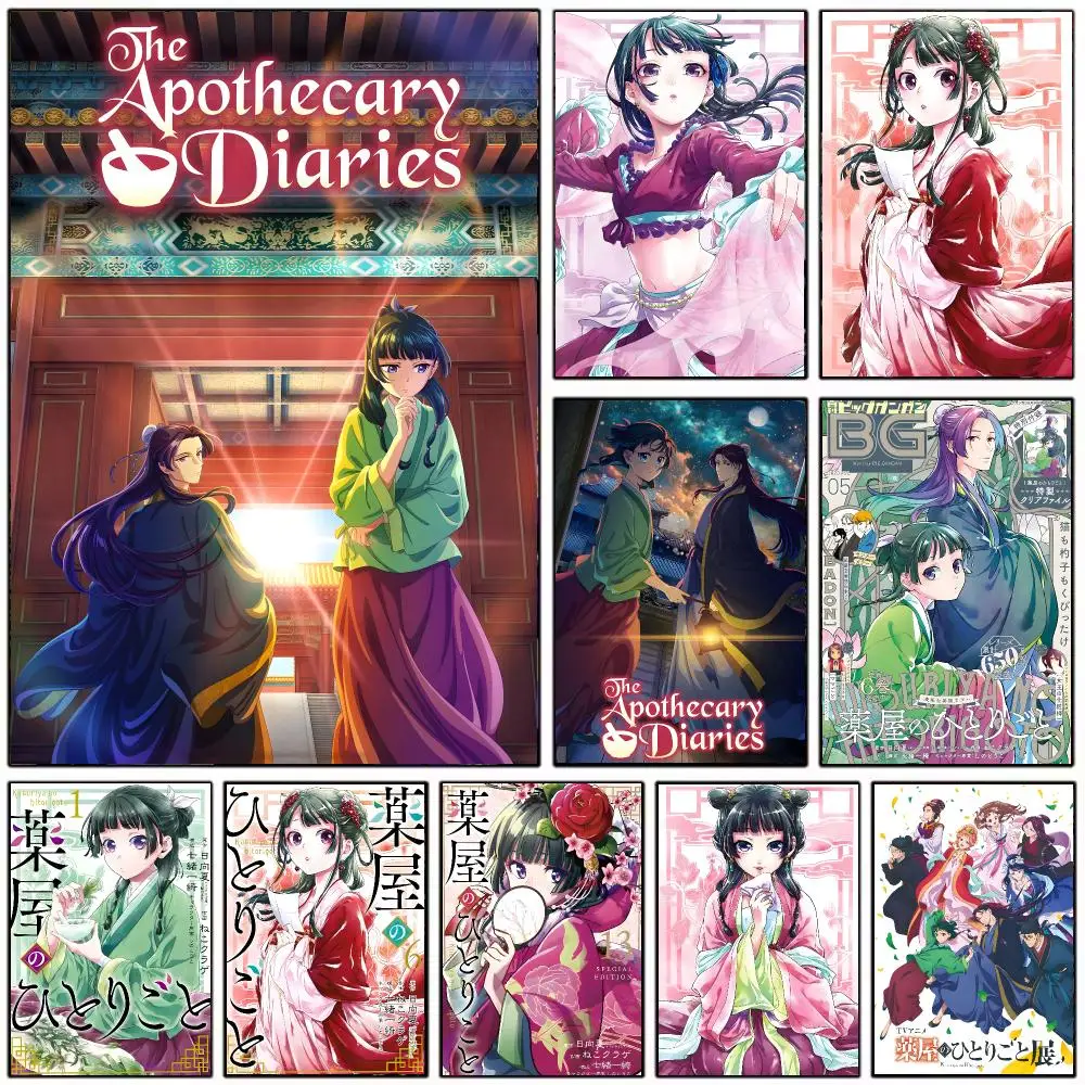clever anime T-The Apothecary Diaries Poster Modern Home Decoration Interior Design & Contemporary Wall Art Collection