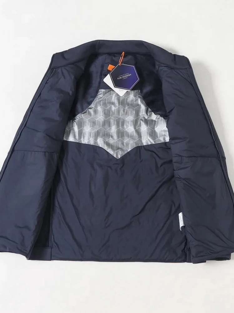 

New Luxury Lightweight Casual Splicing 90 Du down Anti-Cold Warm Stand Collar Bla ey Men's down Jaet Winter Outerwear