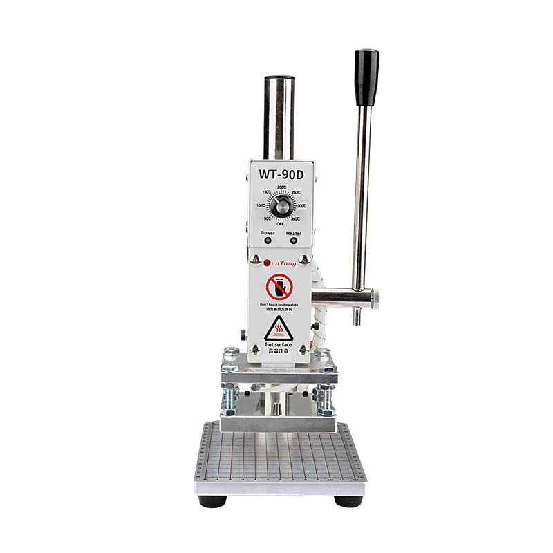 Manual Embossing Machine with Positioning Slider for PVC Leather, Hot Stamping Machine, Bronzing Machine, High Quality