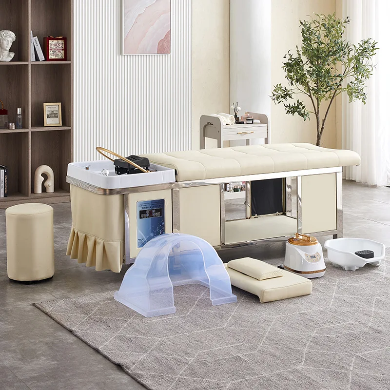 Yjq high-end barber shop special shampoo bed water circulation integrated hair treatment shampoo bed