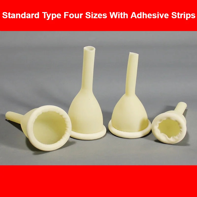 Disposable Latex Male Urinary Sheath Urine Collector Silicone Sheath Urine Collection Drainage Bag Incontinence Care Supplies