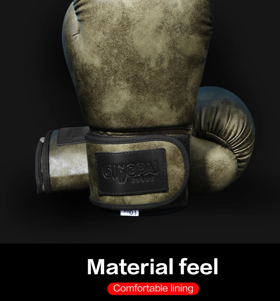 Retro Farbe Erwachsene Kinder Frauen/Männer Boxhandschuhe Pu Leder MMA Muay Thai Boxe De Luva Handschuhe Sanda GYM Ausrüstung 6 8 10 12 UNZEN Boks – Detail 7