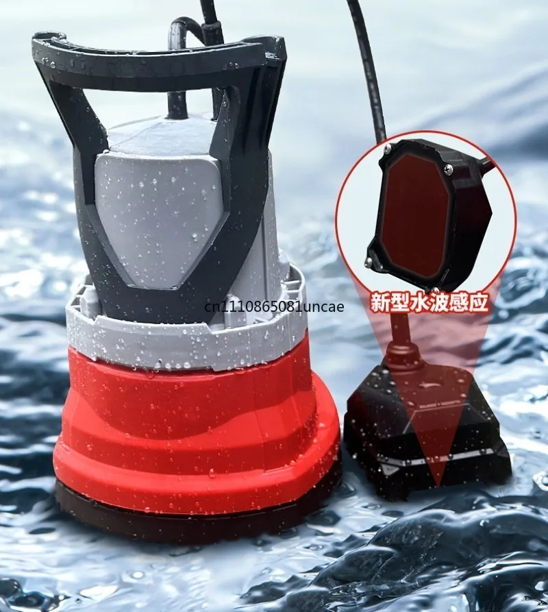 Basement Drainage Elevator Shaft Ground Water 1cm Low Water Level Automatic Drainage Pump Submersible Low Suction Pump