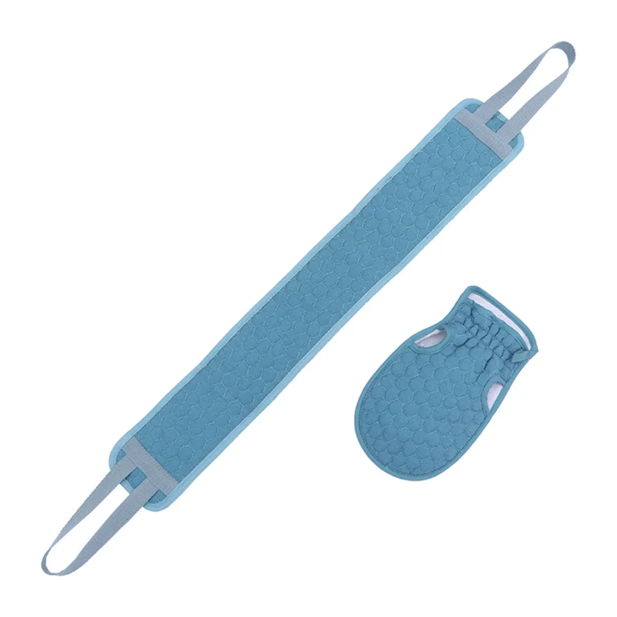 

2 шт., набор перчаток для скруббера для ванны, мягкое отшелушивающее полотенце для душа для гладкой кожи, длинные полоски, перчатки для ванны, спа-использование