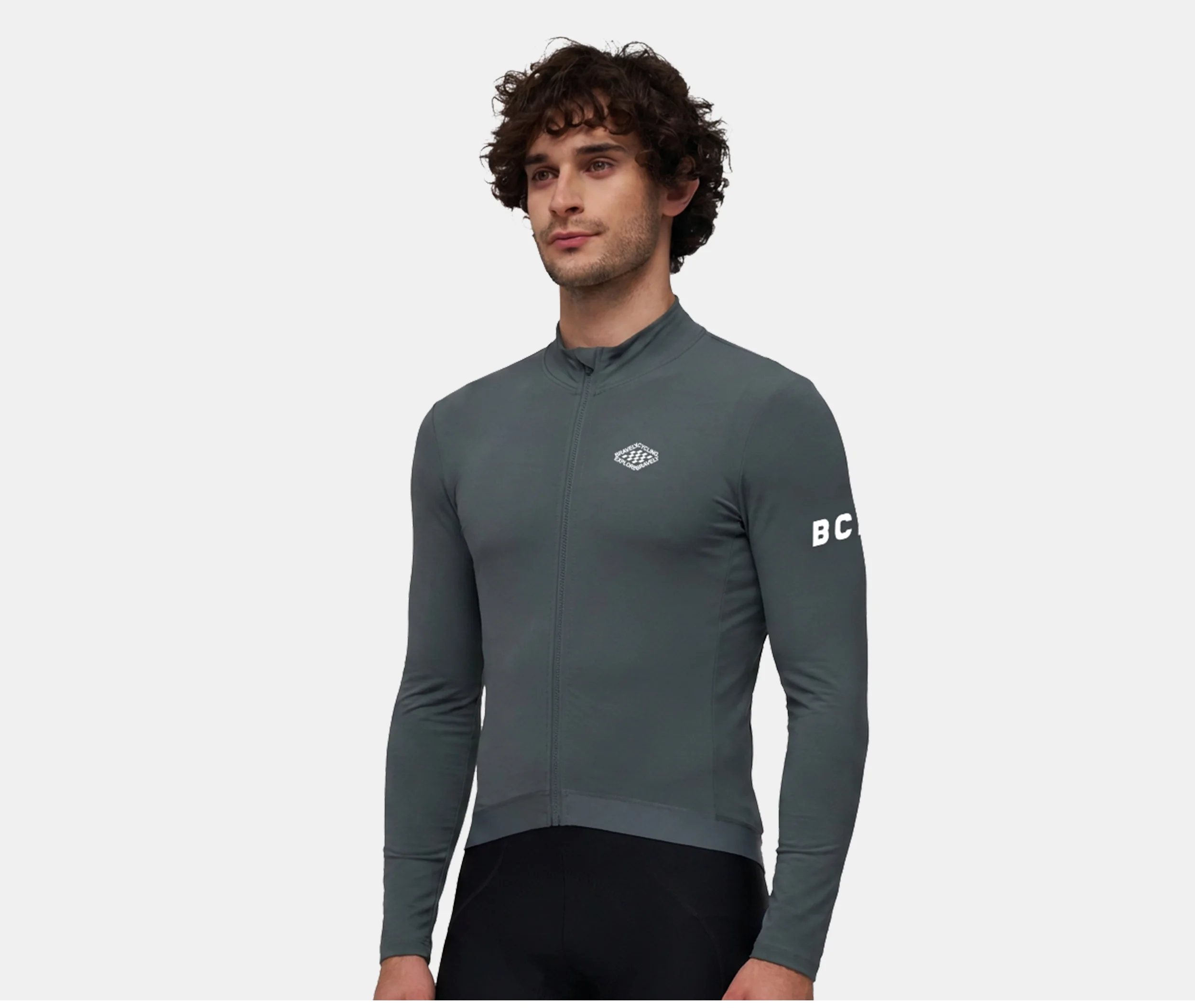 BCBE-ING Herren-Radtrikot für Winter und Herbst, Langarm, Thermofleece-Futter, Warmes Fahrradtrikot für Rennrad und Mountainbike – Detail 10