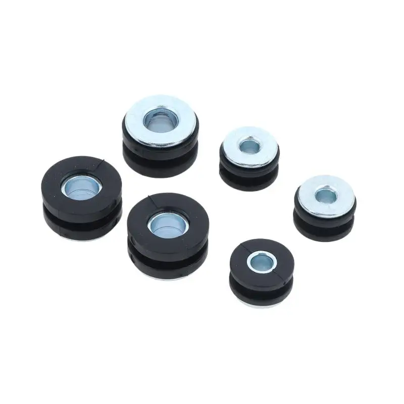 10Pcs/Set M6 M10 Rubber Grommet Kit With Sturdy Metal Insert For Auto Motorcycle Repair And Hardware Maintenance