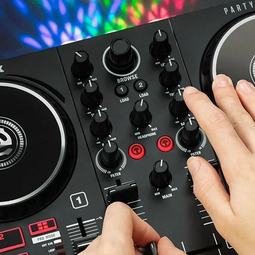 اصنع لوحدة تحكم Partymix Novice DJ Serato Vdj ومسجل القرص الكل في واحد