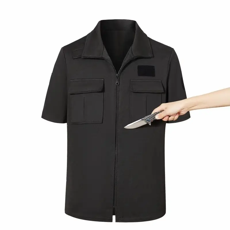 Security anti-stab tooling short sleeves A daily self-defense clothing Tactical anti-cut and anti-cut clothing Multifunctional