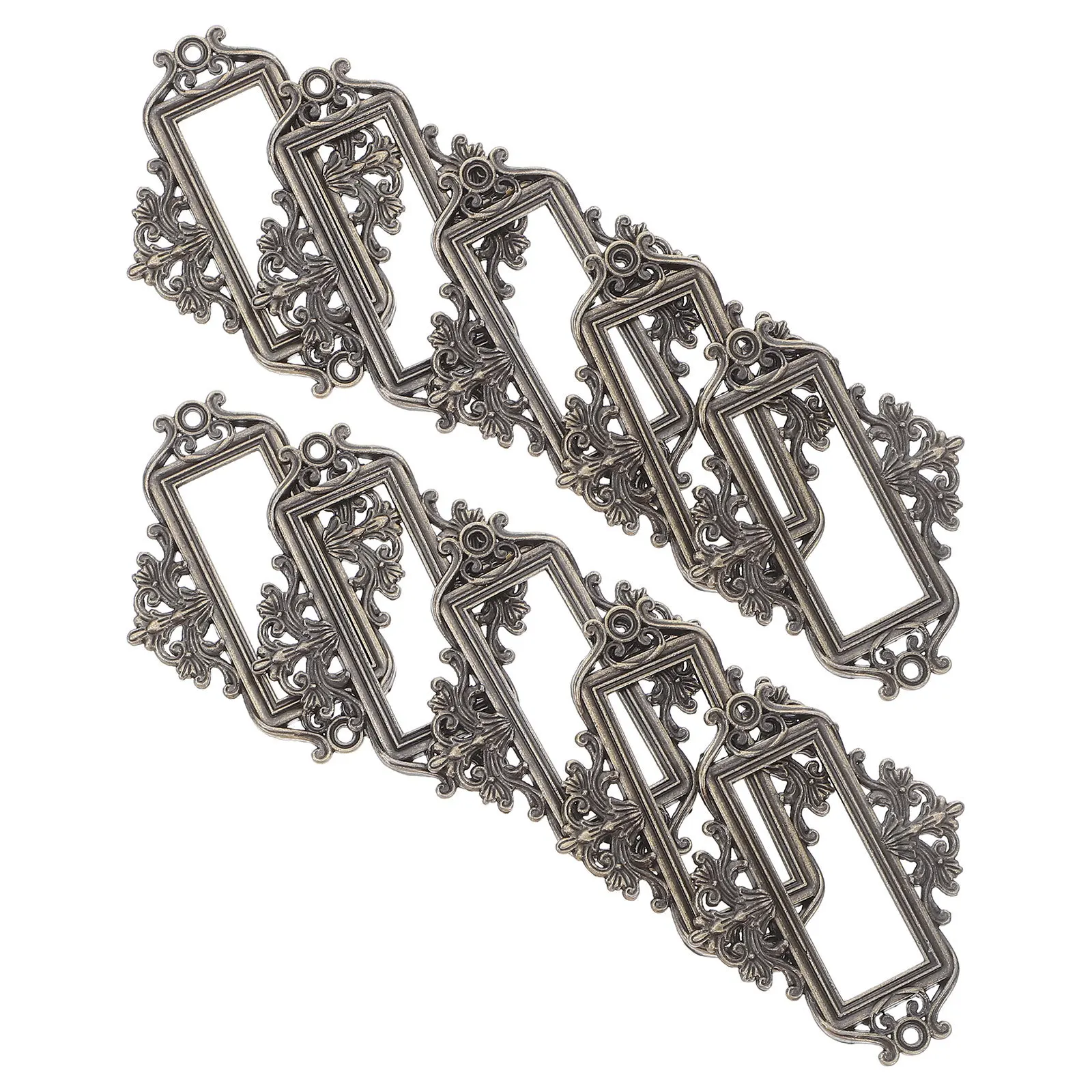 ที่ใส่ป้ายโลหะวินเทจ 24 ชิ้น ทำจากโลหะผสมสังกะสี สำหรับติดตู้ลิ้นชัก ใช้ในสำนักงาน ห้องสมุด ตู้เก็บของ ที่ใส่ป้ายการ์ด