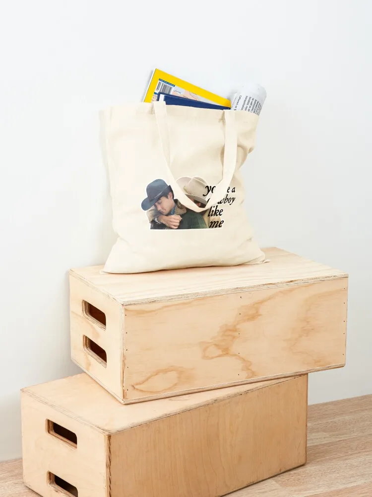 You're A Cowboy Like Me Tote Bag canvas tote bag eco bag folding Eco