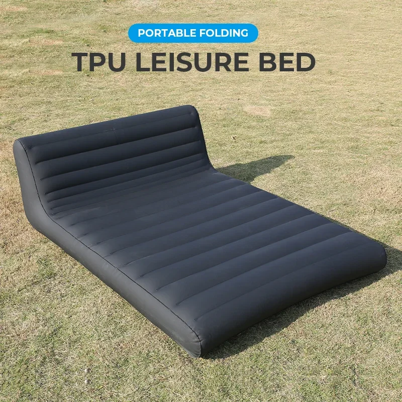 High-end material outdoor air mattress TPU air bed living room sofa single and double inflatable cushion