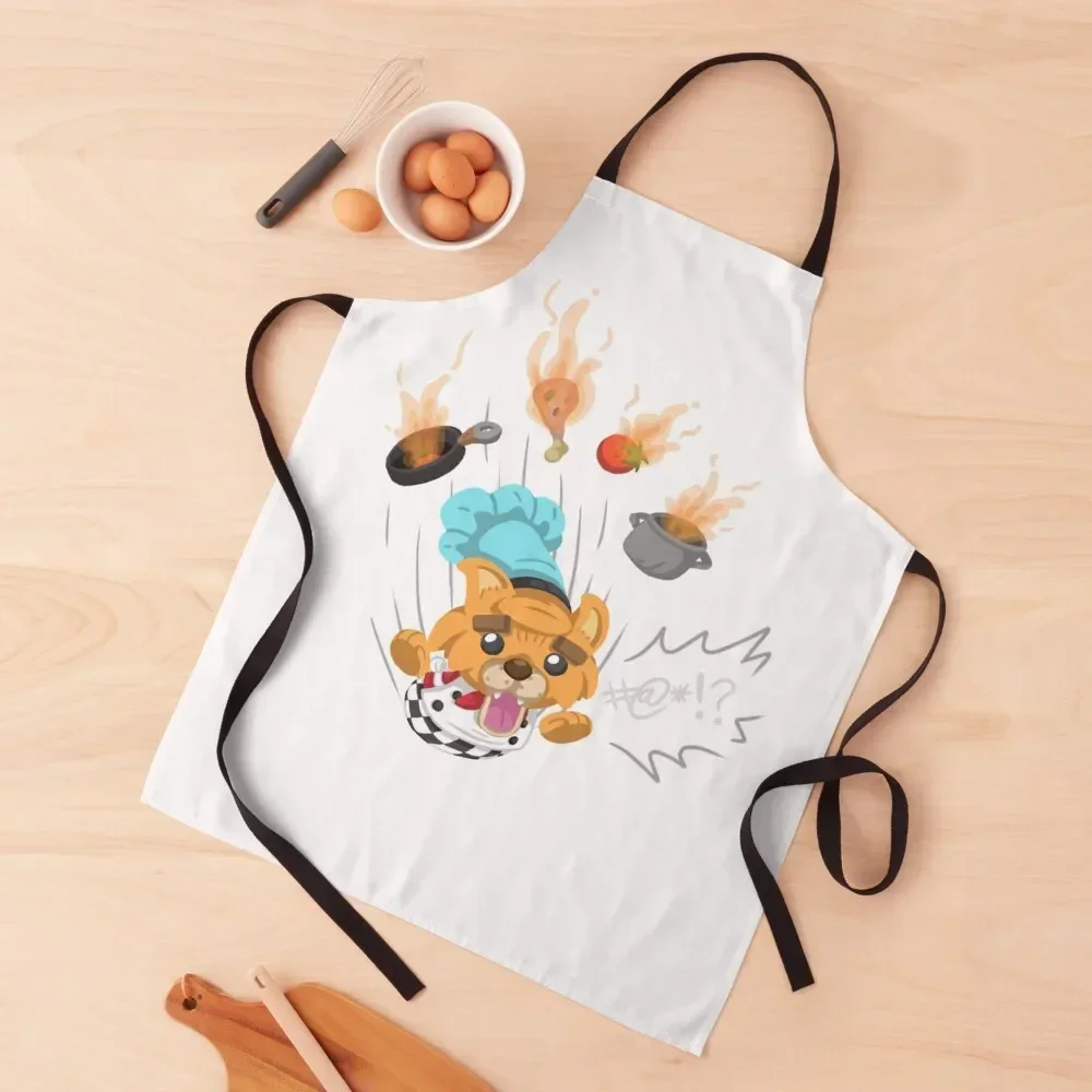 

Overcooked Cat Chef chaos! Apron Women Kitchen House Things For Home And Kitchen cooks clothes Apron