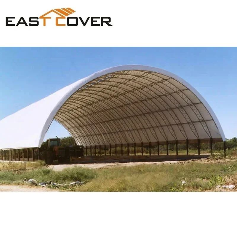 Large high quality PVC dome industrial shipping container shelter shed for equipment storage canopy tent