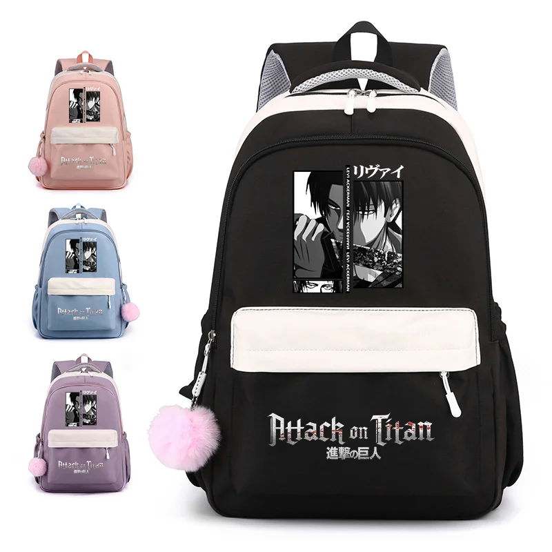 

New Anime Attack on Titan Printed Backpack School High Quality Large Capacity Rucksack Kids School Bookbag