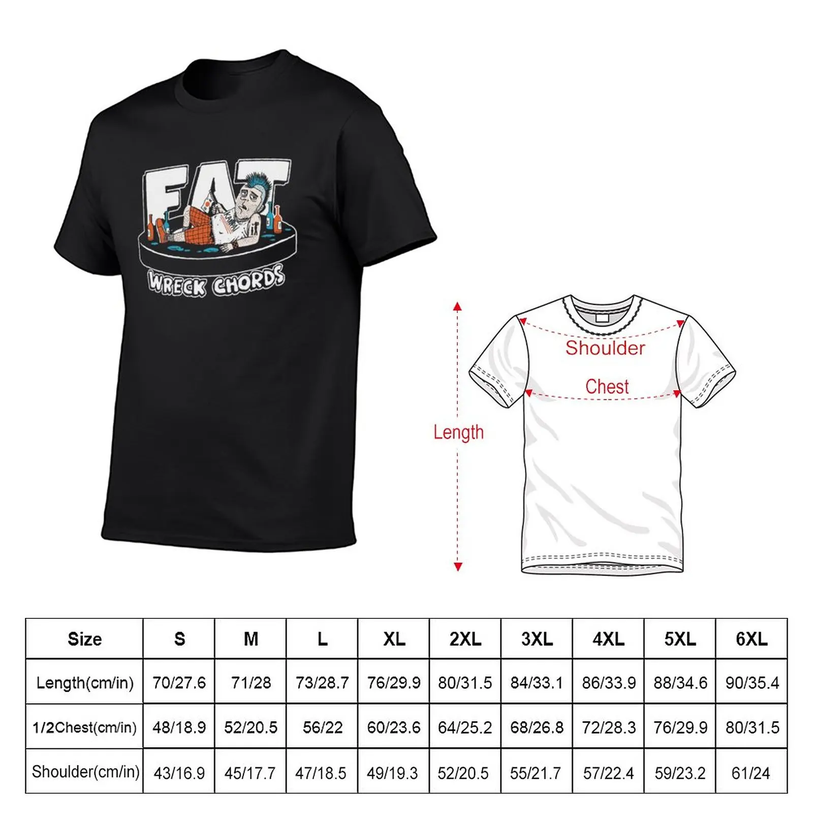 New fat wreck chords T-Shirt T-shirt short Short t-shirt men clothes