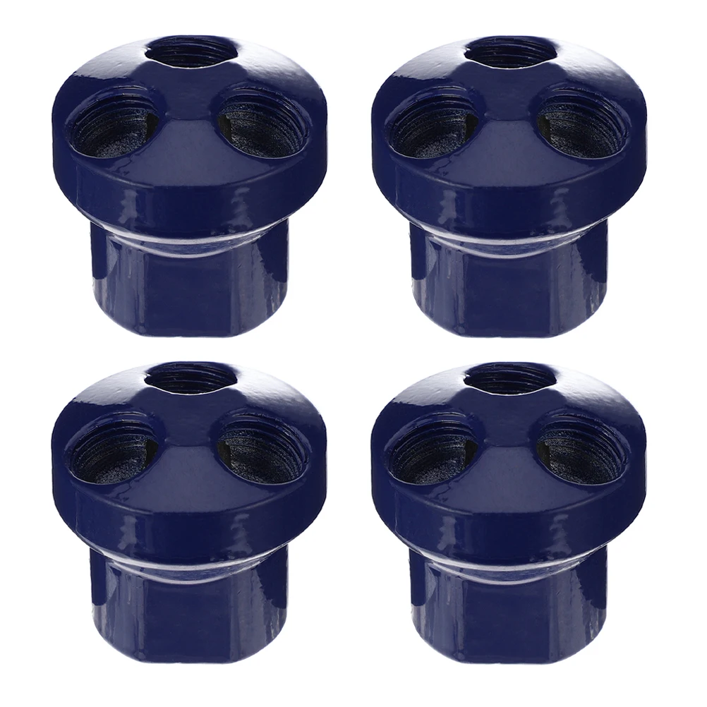 

4pcs 3 Way Aluminum Hose Durable Compressor Splitter Fitting Distribution Manifold High Pressure Resistant For Pump Cylinder