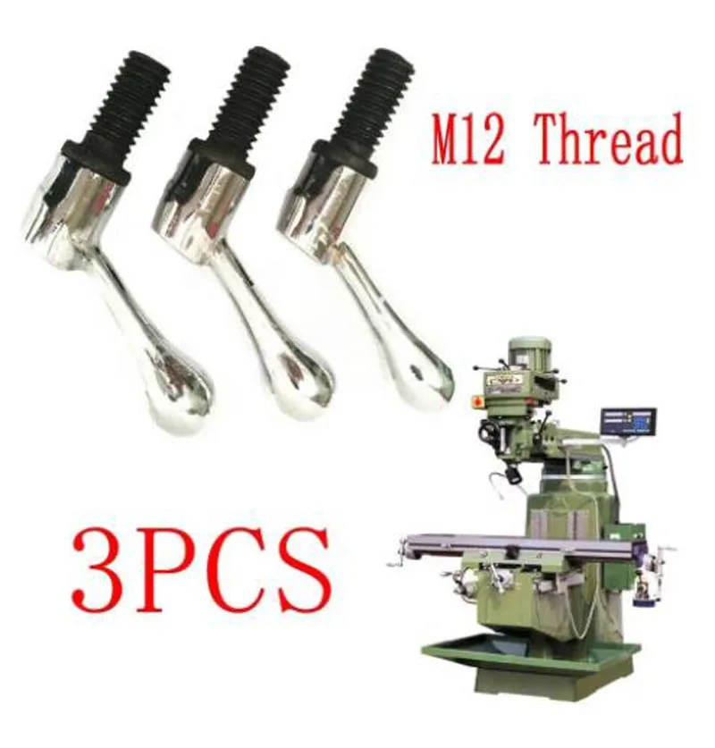 

3 шт. новая часть головки фрезерного станка стол стопорный болт ручка M12 резьба фрезы с ЧПУ мини-фрезерный станок токарный станок