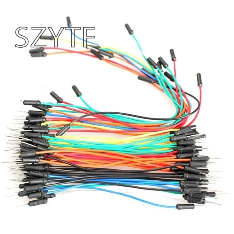 65 pièces mâle à mâle sans soudure platine de prototypage câbles de raccordement pour nouveau