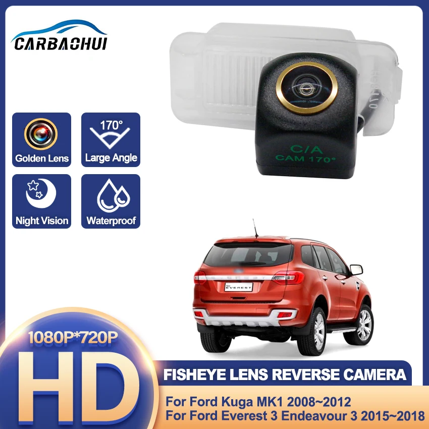Car Rear Backup Camera CCD Night Vision license plate Camera For Ford Kuga MK1 2008~2012 Everest 3 Endeavour 3 2015~2018