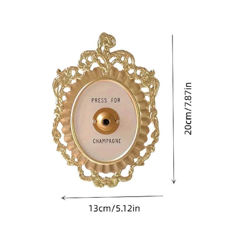 اضغط على حلقة زر الشمبانيا اضغط صغير لزر الشمبانيا اضغط على جرس الباب الشمبانيا جرس ديكور تحت عنوان الشمبانيا