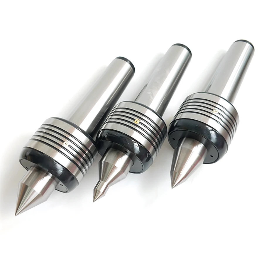 ความแม่นยำสูง0.005 Live โรตารี่กลาง MT2 MT3 MT4เครื่องกลึง CNC Movable Tailstock โลหะผสม Thimble Morse เหล็ก Centre เครื่องมิลลิ่ง