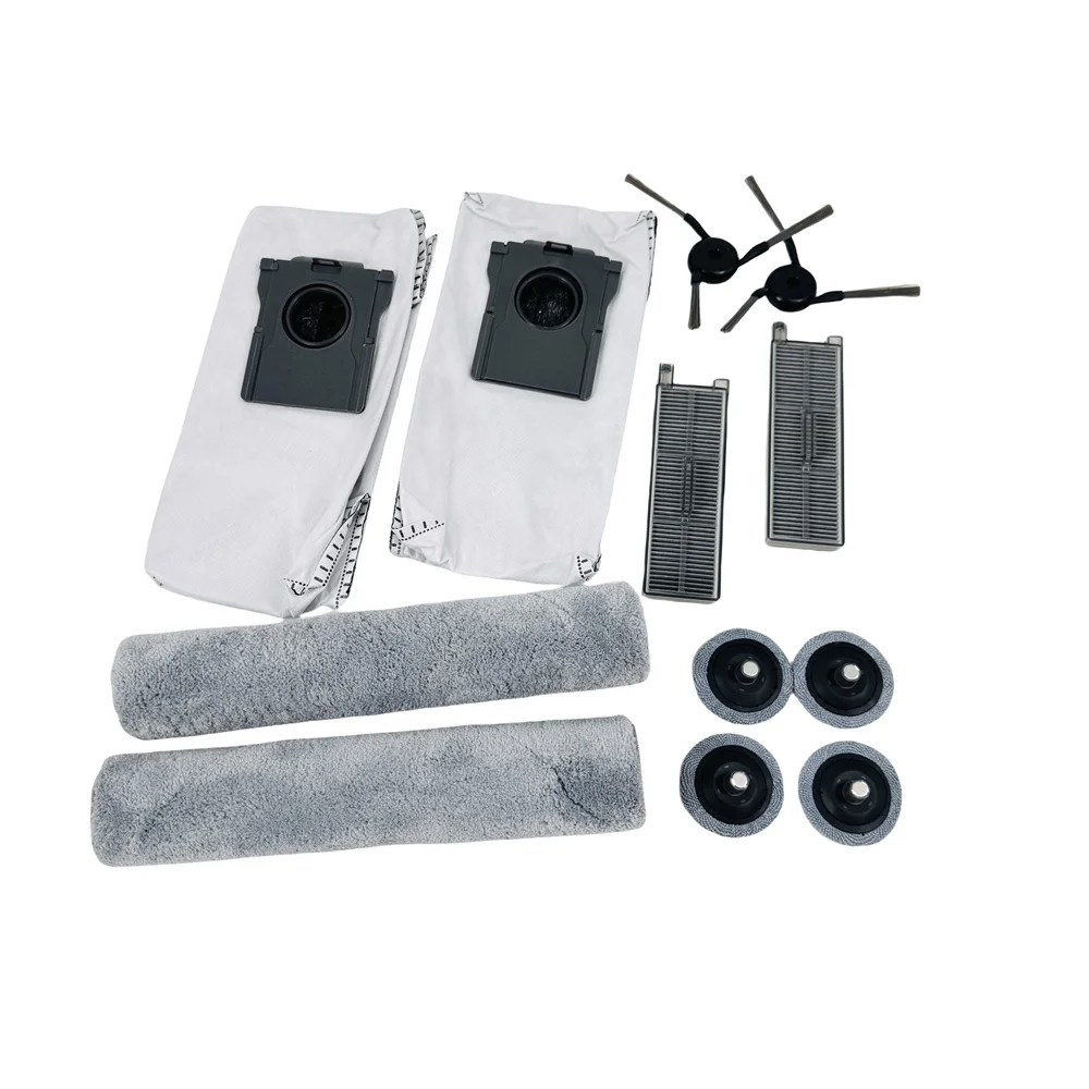 Compatible pour Mova Z50 Ultra Robot Aspirateur Kit de Remplacement Brosse Principale et Latérale Filtre HEPA Sac à Poussière Accessoires  6