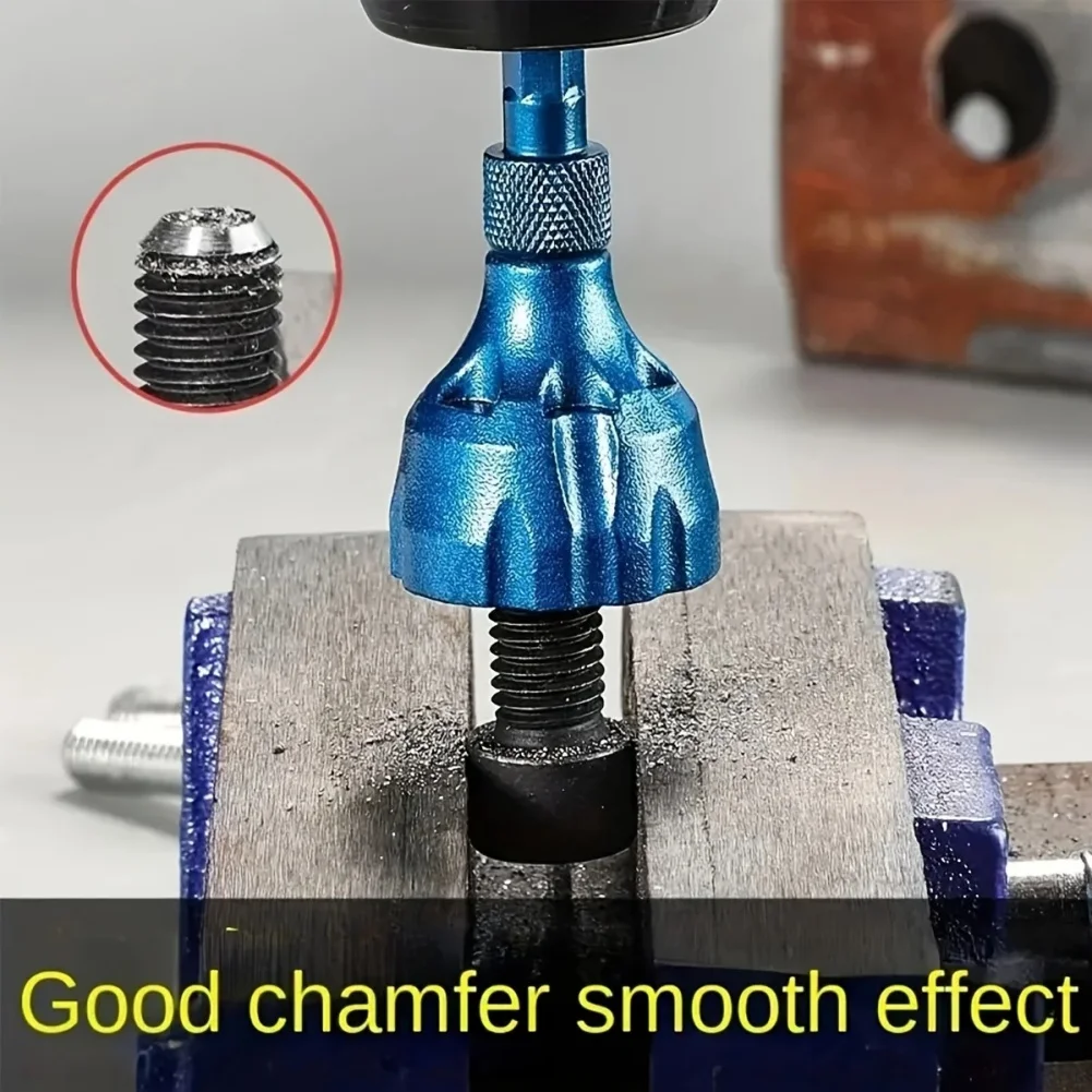 Entgraten Fase Bohrer Schraube Zylindrische Anfasen Messer Metall Schraube Reparatur Gewinde Trimmen Winkel Bolzen Reparatur Werkzeug – Detail 4