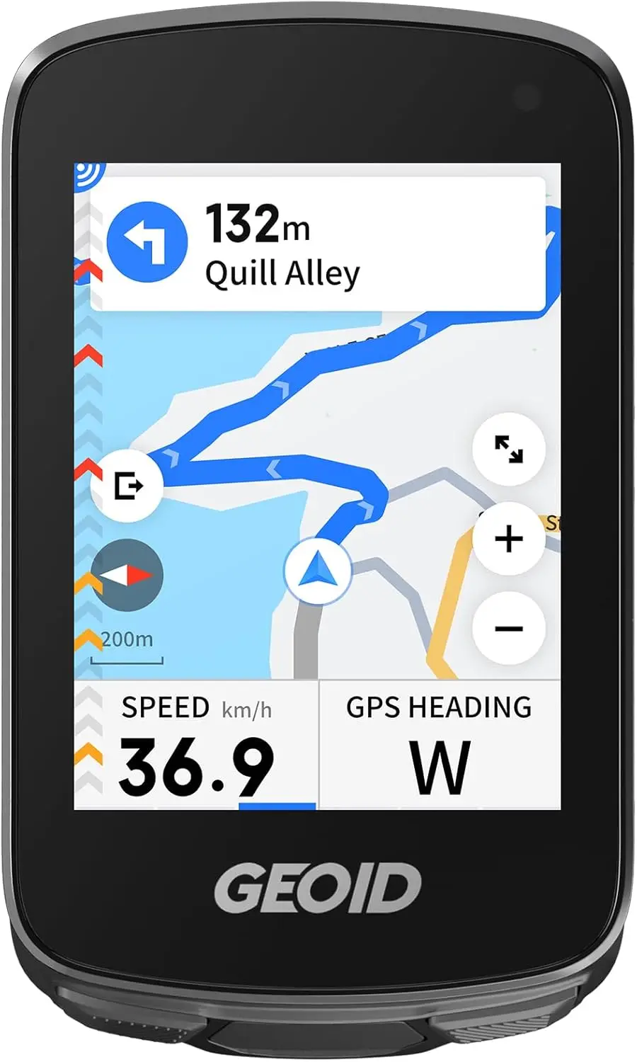 

2.8" Touchscreen GPS Bike Computer with Map Navigation, WiFi Sync, ANT+ & Bluetooth, IPX7 Waterproof