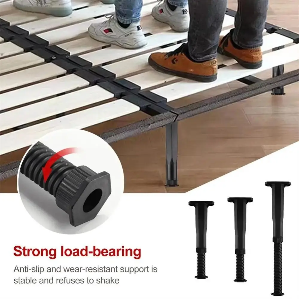 Telescopic Bed Beam Support Leg Heightening Adjustable Bed Beam Support Feet Reinforced Floor Protector Furniture Leg Bed Bottom