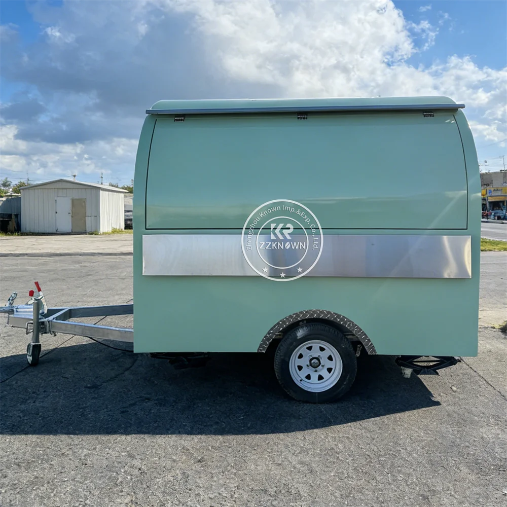 Luxury Mobile Food Truck Fully Restaurant Kitchen Equipments Catering Beverage Truck Hot Dog Cart BBQ Food Trailer For Sale