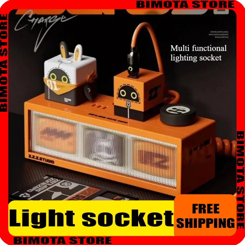 Zenless Zone Zero Rapid Power Series Gallium Nitride Multifunctional Light Socket Adjustable Light Strip Plug Cool Birthday Gift