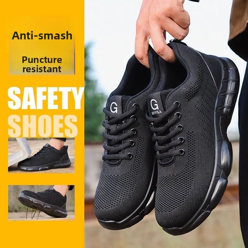 أحذية أمان للعمل رجل الصلب تو لينة سوليد الذكور أحذية رياضية مقاوم للماء تنفس أحذية رياضية مكافحة مقاومة للاهتراء معزول 37-46