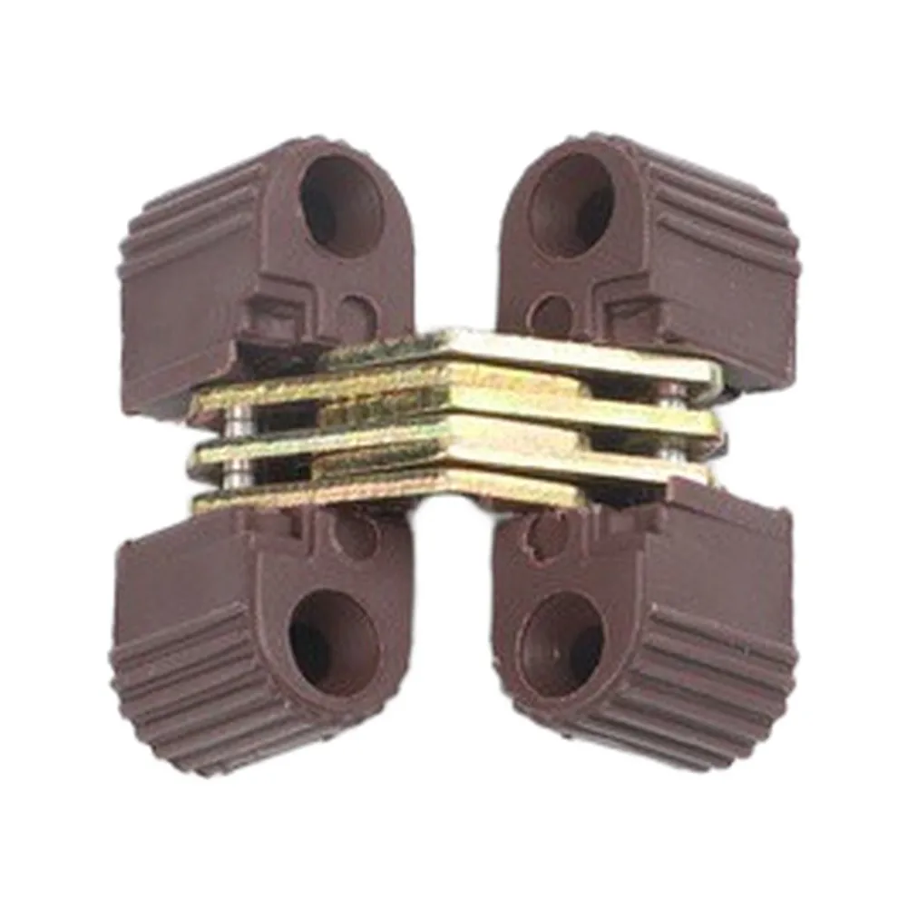 6Pcs Compact for cross Hinge for Invisible Folding Door Applications on Wooden or Composite Panels with Balanced Load