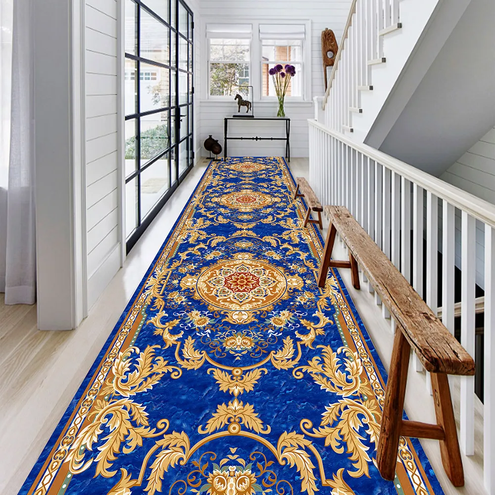 European Style Carpet Corridor Hallway Longe Area Rugs Stairway Runners Passageway Runner Floor Mat Home Porch Entry Doormat ﻿