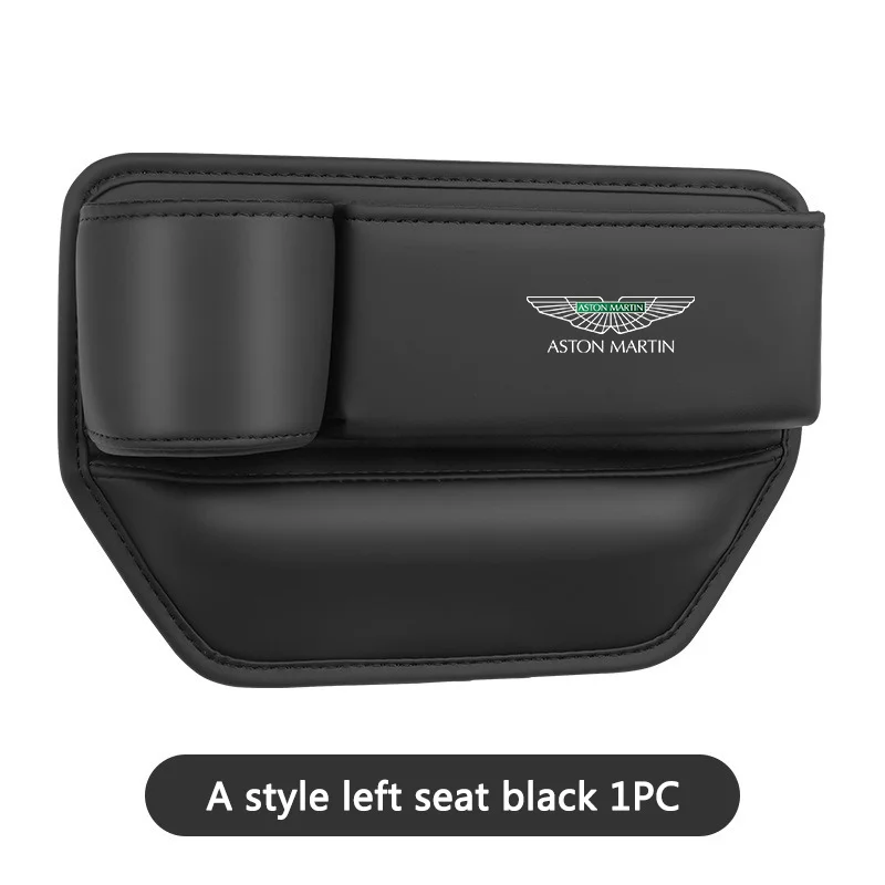 التصميم الجلود مقعد السيارة الفجوة صندوق تخزين جلدي كوب ماء الهاتف هدفين اكسسوارات السيارات الداخلية ل أستون مارتن DB S 11X9 #6