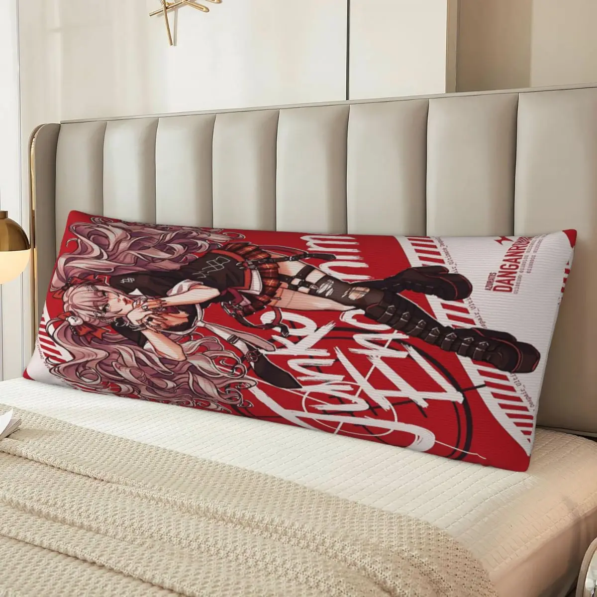 

Long Body Pillowcase Junko Enoshima 20x60in Pillow Cover Comfortable Home Decor Customizable Patterns