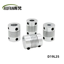 D19L25 3mm 4mm 5mm 6mm 6.35mm 8mm 10mm Aluminum Z Axis Flexible Coupling For Stepper Motor Coupler Shaft Couplings 3D Printer