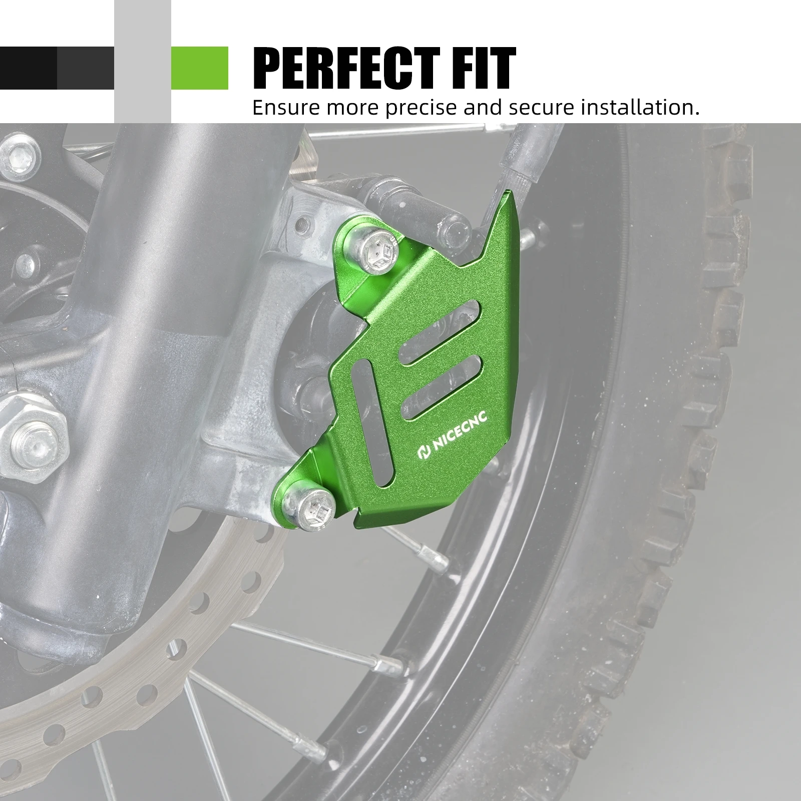 

NICECNC для Kawasaki KLR650 KLR 650 2008-2024 2023 2022 2021 2020 2019, защитная крышка переднего тормозного суппорта мотоцикла