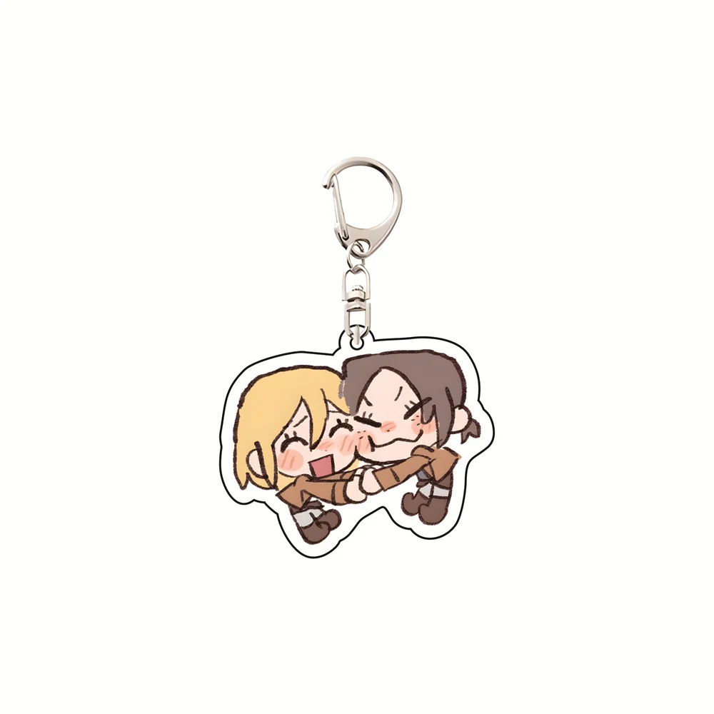Anime Attack on Titan 6cm Acryl-Schlüsselanhänger Rucksack-Dekorationen Accessoires Deko-Geschenke Exquisite Produkte COS-Fan-Geschenke – Detail 6