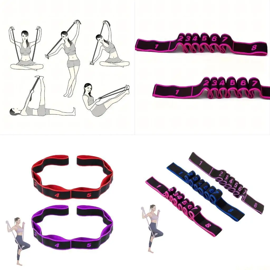 

M5TC Dance Stretching Belt With Number Fitness Resistance Band Exercise Pull Strap