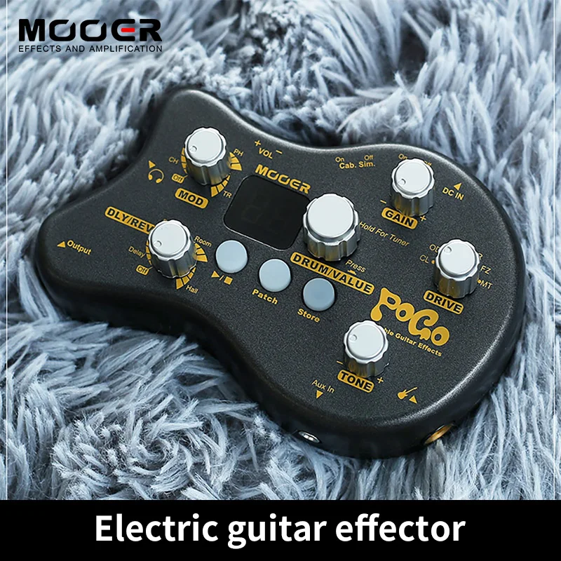 MOOER PE50 Pogo Portable Multi-effects Processor, delay reverb calibration drum machine
