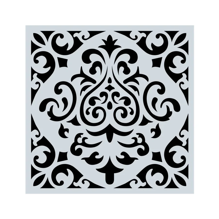 Mandala 1pc 15 * 15 Mold DIY Home Decoration Drawing Template Laser Cutting Wall Template Painting Tile Tiles Stencil