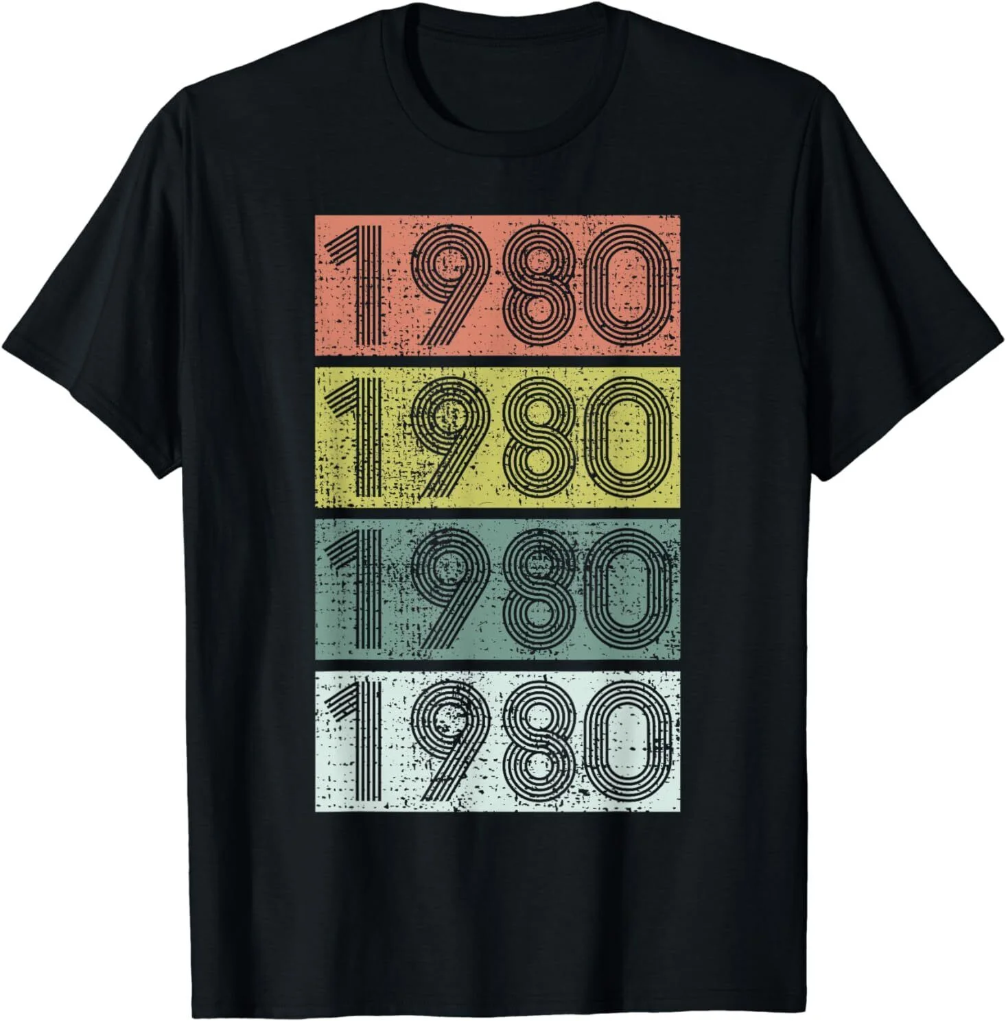 1980 Shirt Eighties Birthday Year Unisex Gift T-Shirt S-5XL