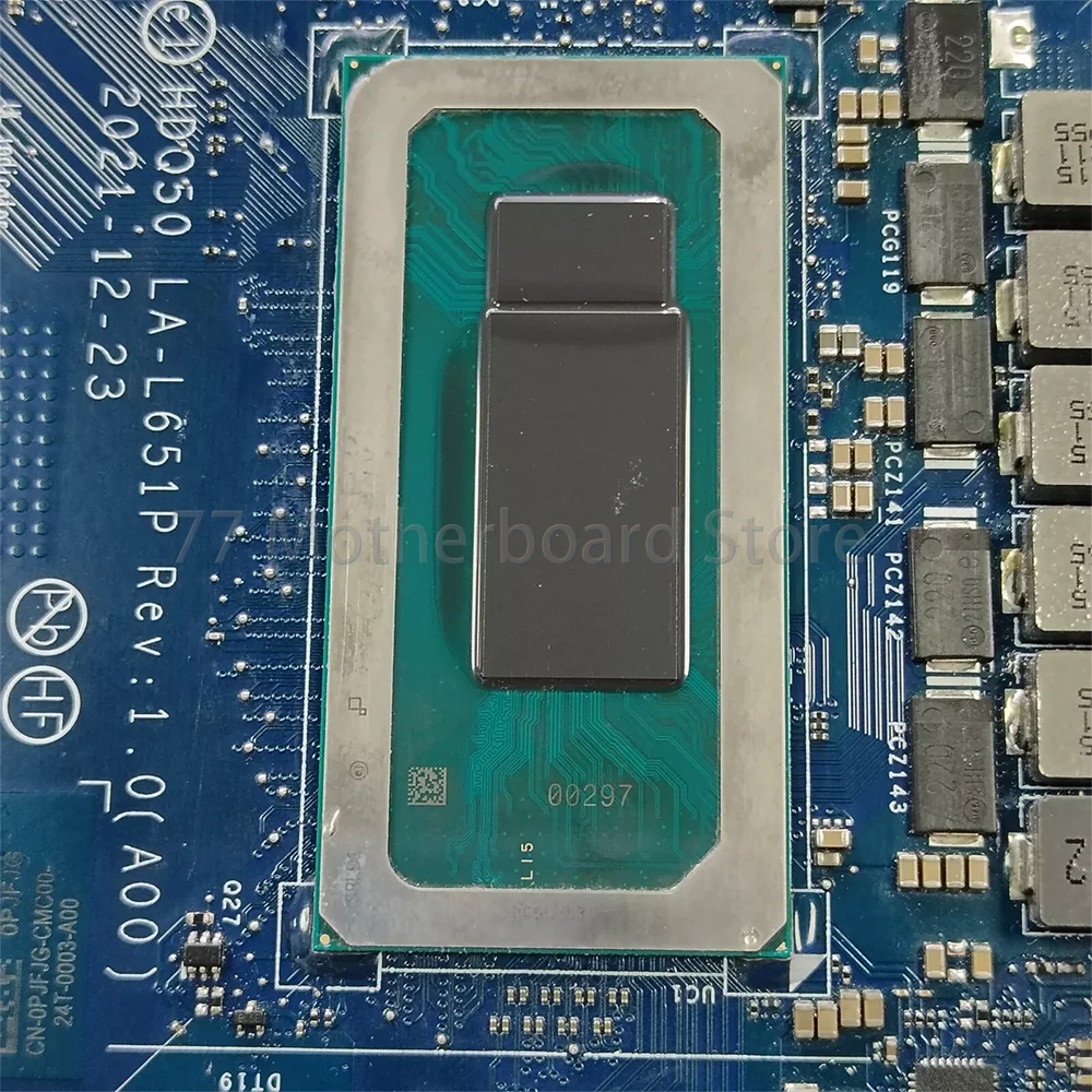 Laptop Motherboard For Dell Alienware M15 R7 Notebook LA-L651P With CPU I7-12700H GPU RTX3060/RTX3070TI CN 02R5KV 0DJVK7